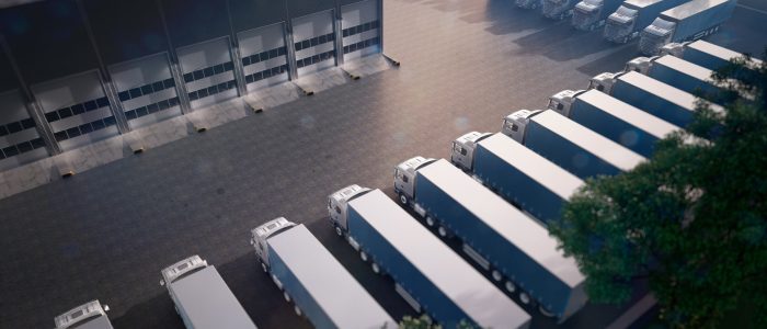 Truck parking. Freight